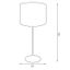 Stolná lampa ARDEN 1xE27/60W/230V pr. 25 cm fialová/zlatá