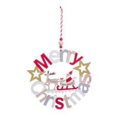 Závesná vianočná dekorácia 23 cm Merry Christmas – Casa Selección