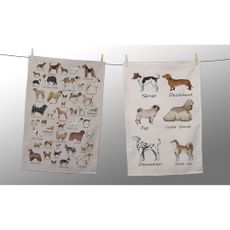 Súprava 2 obrúskov Little Nice Things Dog Types, 47 x 65 cm