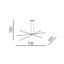Azzardo AZ3135 - LED Luster na lanku JAX LED/33W/230V