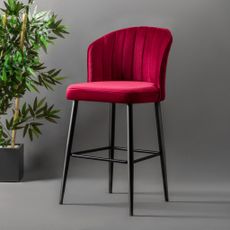 Rubi - Claret Red Súprava elegantných stoličiek ( 4 ks)