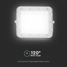 LED Vonkajší solárny reflektor LED/10W/3,2V IP65 4000K biela + DO