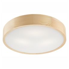 Svetlohnedé stropné svietidlo so skleneným tienidlom ø 47 cm Eveline – LAMKUR