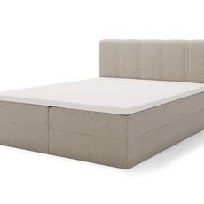 Čalúnená boxspring posteľ Silco - béžová Rozmer: 140x200