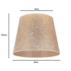 Duolla - Tienidlo k stolnej lampe CLASSIC M E27 pr. 24 cm zlatá