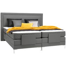 Welnova BOXSPRINGOVÁ POSTEĽ, 180/200 cm, sivá
