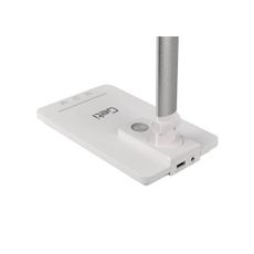 LED Stmievateľná stolná lampa s USB LED/9W/230V 3000K/4000K/5500K biela