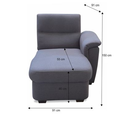 KONDELA Born OTT 1B P otoman sivá