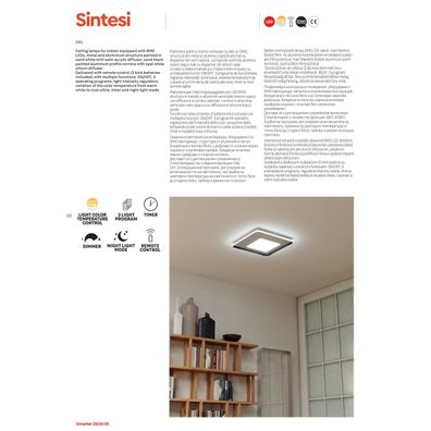 Redo 05-959-LED Stmievateľné stropné svietidlo SINTESI LED/45W/230V 3000-6000K +DO