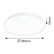 Rabalux 3339 - LED Stropné svietidlo ROB LED/32W/230V