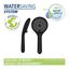 Čierny sprchový set z nerezovej ocele 70 cm Water Saving - Wenko