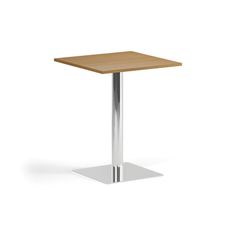 Konferenčný stolík ENZO, 60x60 cm, chróm podnož, buk