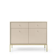 Piaski Komoda Mono II 104 cm se zásuvkami béžová/zlatá