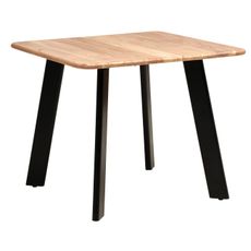Livetastic JEDÁLENSKÝ STÔL, akácia, čierna, farba akácie, 90/76/90 cm