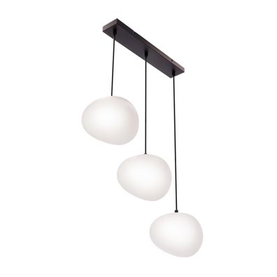 Luster na lanku STONES 3xE27/40W/230V