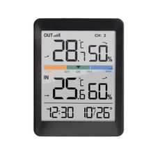Solight TE45 - Meteostanica s budíkom 2xAAA čierna