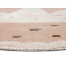 Hanse Home , Detský koberec Adventures 105971 Cream Beige kruh, 100x100 (priemer) kruh, béžová, detská izba