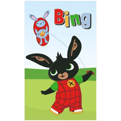Detský uterák Zajačik Bing - motív Púšťanie draka - 100% bavlna - 30 x 50 cm