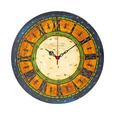 Wallity Nástenné hodiny Retros 40 cm krémové/oranžové