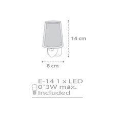 Dalber D-81215L - LED nočná lampa STARS 1xE14/0,5W/230V