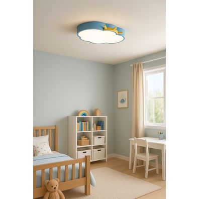 IKO LED stropná lampa s diaľkovým ovládačom – Modrý oblak
