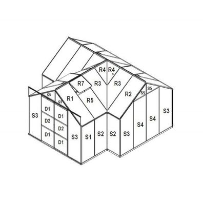 Náhradné zasklenie pre skleník VITAVIA SIRIUS PC 6 mm LG3049