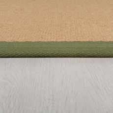 Flair Rugs , Kusový koberec Herringbone Border Kira Green, 120x170, béžová, chodba / predsieň