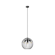 Luster na lanku MERCURE 3xE27/15W/230V pr. 40 cm čierna