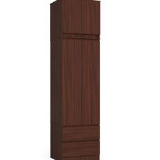 Ak furniture Šatníková skriňa s nástavcom STAR 60 cm wenge