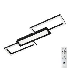 Eglo 99792 - LED Stmievateľné stropné svietidlo MONIROTE LED/37W/230V čierna + DO