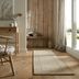 Flair Rugs koberce Ručne tkaný behúň Tuscany Textured Wool Border Natural - 60x230 cm