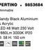 LED luster Pertino 58 3000K čierne