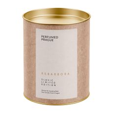 Sviečka zo sójového vosku s vôňou rebarbory Perfumed Prague, doba horenia 40 h