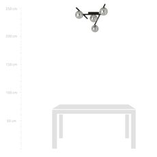 Stropné svietidlo SMART 4xE14/10W/230V čierna/šedá