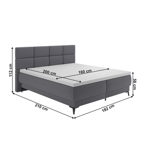 Boxspringová postel LYANNA 4 Tempo Kondela 160 cm