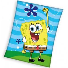 Coral fleece deka SpongeBob - gramáž 240 g/m² - 130 x 170 cm