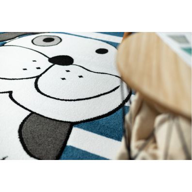 Dywany Łuszczów , Detský kusový koberec Petit Puppy blue, 160x220, modrá, detská izba