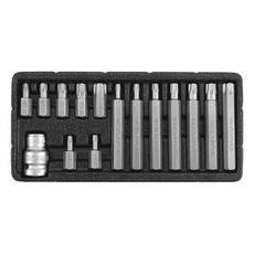 Sada bitov 15 ks TORX s otvorom box - YT-0417
