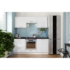 Kuchynská linka CELESTE 180 cm lesklá biela