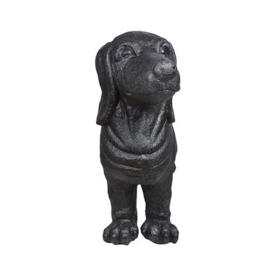 Čierna záhradná lavica Dachshund – Esschert Design