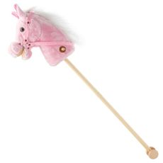 Baby Mix Hobby Horse so zvukom a kolieskami Rosieružová, 95 x 23 x 23 cm