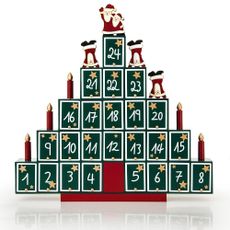 Drevený adventný kalendár Pyramída