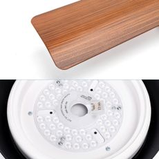 Aigostar - LED Stmievateľný stropný ventilátor LED/24W/230V 2700-6500K 132cm + DO
