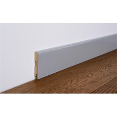 Podlahová lišta MDF FOGE LB1 80 sivá polomatná