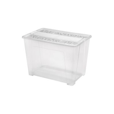 Úložný box TEX BOX 70 l priehľadný