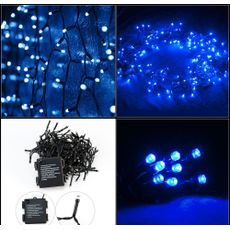 Vianočné LED osvetlenie 7 m | modrá 100 LED diód