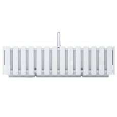 NABBI DDEF600W samozavlažovací plastový balkónový kvetináč 58 cm biela