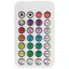 Rabalux 76014 - SADA 2x LED RGB Stmievateľná stolná lampa PACO LED/5W/5V