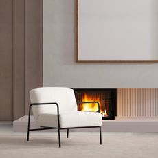 Kreslo Eti Bergere biele, 70 x 90 cm