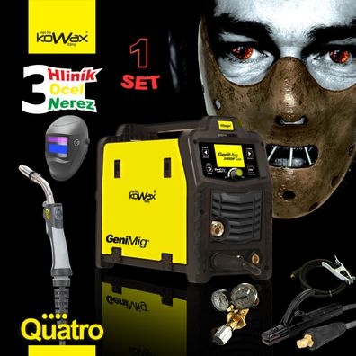 KOWAX GeniMig®240DP LCD + Horák + Kukla + Ventil + Káble